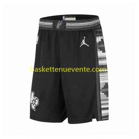 San Antonio Spurs Jordan 2022-2023 Statement Edition Noir Shorts Swingman - Homme